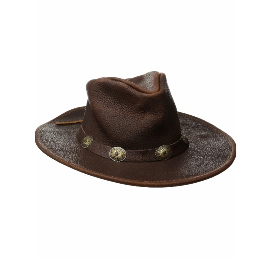 Henschel Walker U Shape It Raging Bull Leather Outback Cowboy/Cowgirl Hat M - Picture 13 of 16